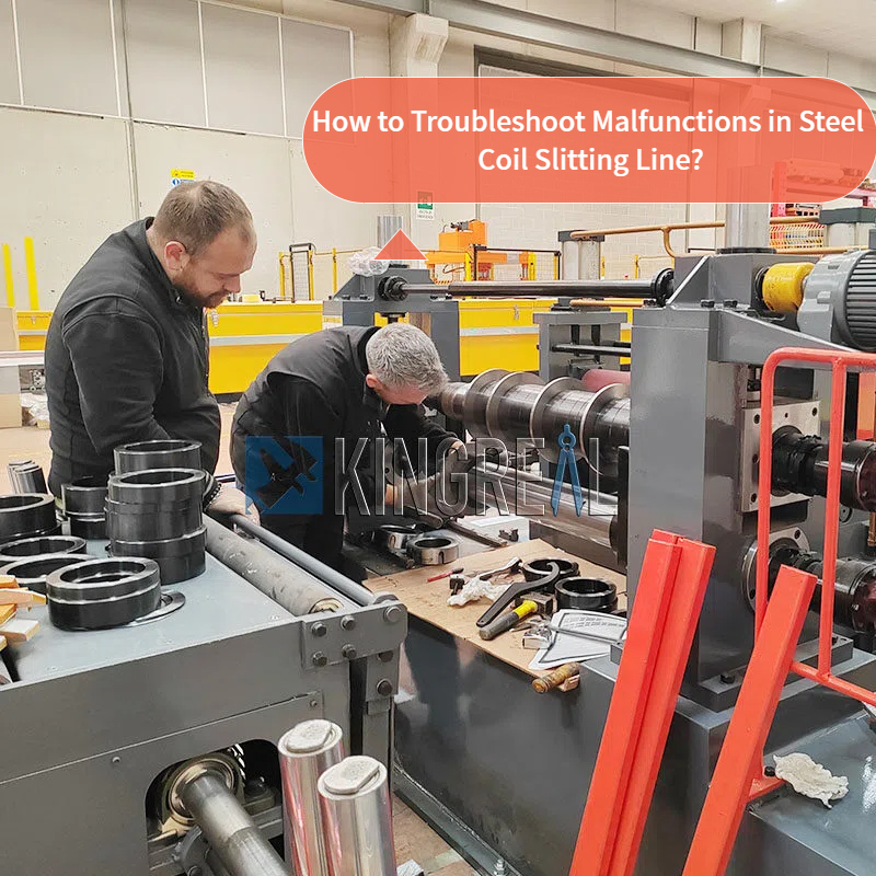 Wie können Störungen in der Längsteilanlage für Stahlcoils behoben werden?