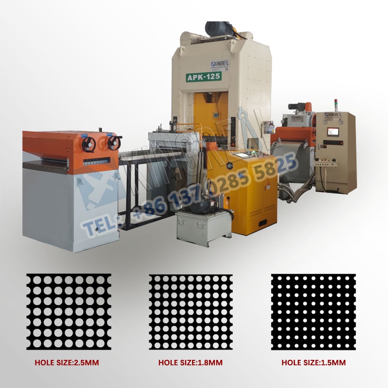 Perforierte Produktionslinie für Metallblechspulen mit Schneiden