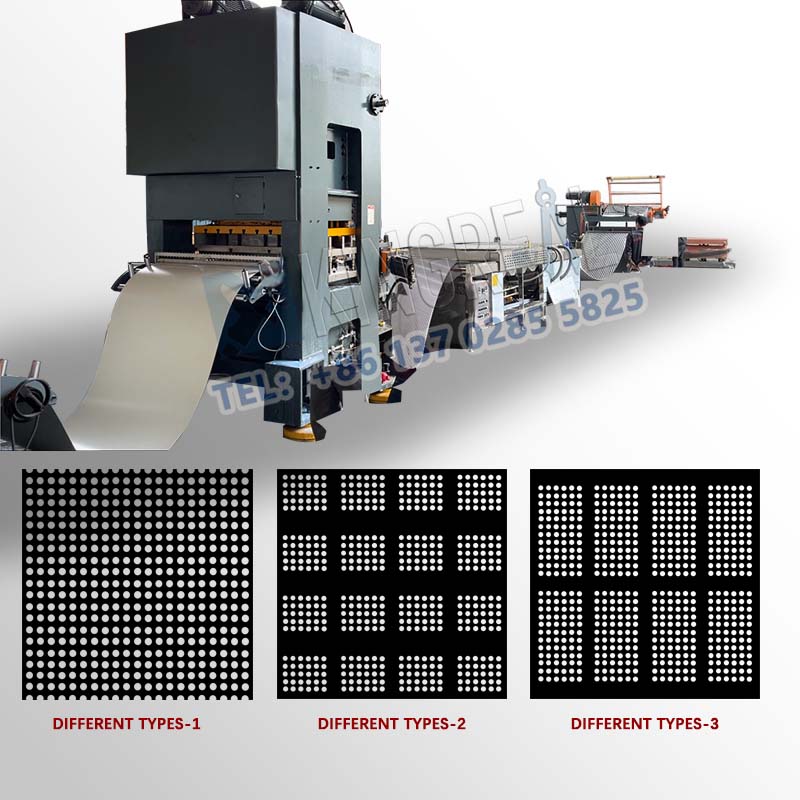 Perforations- und Aufwickelmaschine für Blechspulen