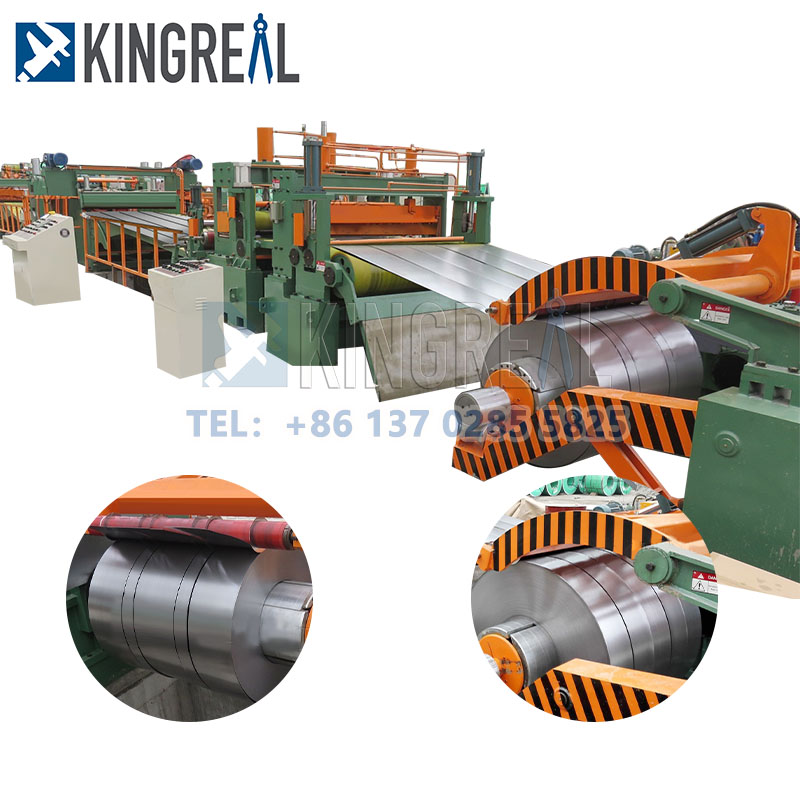 Blechspulenschlitzer -Rewinder -Maschine