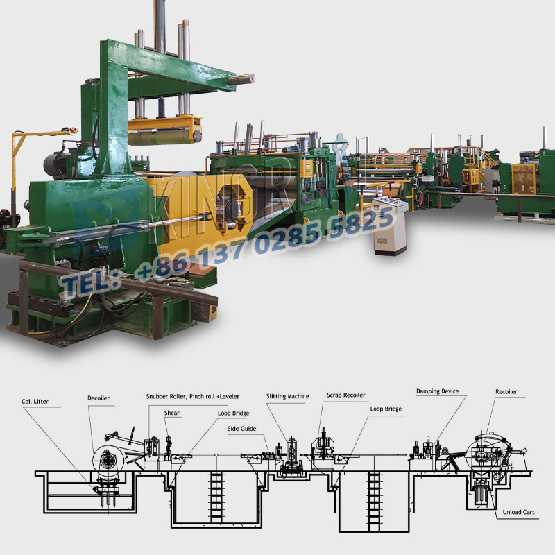 Spulenschneidemaschine aus Edelstahl